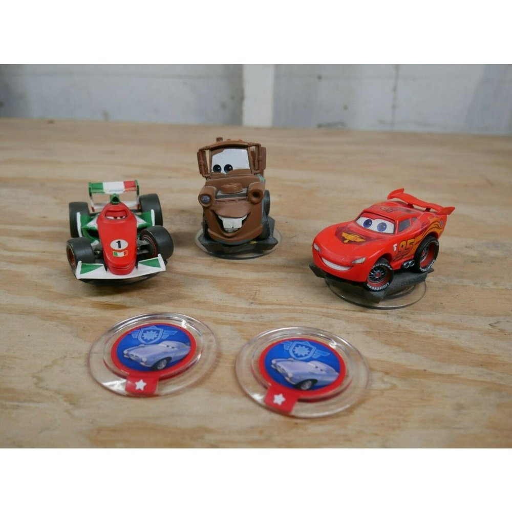 Disney INFINITY: Cars Mater, Lightning McQueen, and Francesco Bernoulli